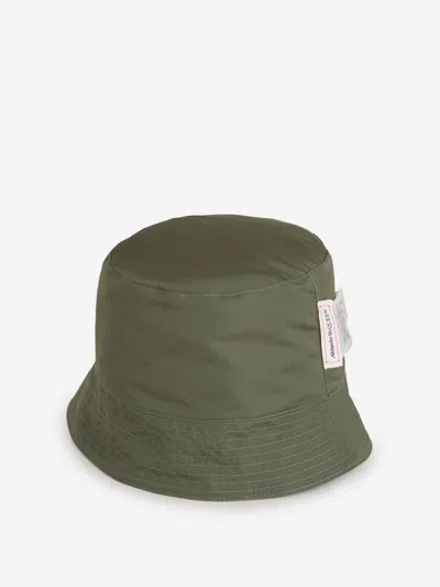 Alexander Mcqueen Logo Fisherman Bucket Hat In Black