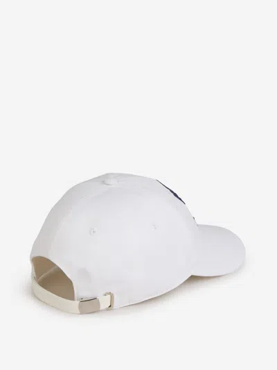 Alexander Mcqueen Embroidered-motif Cotton Cap In White