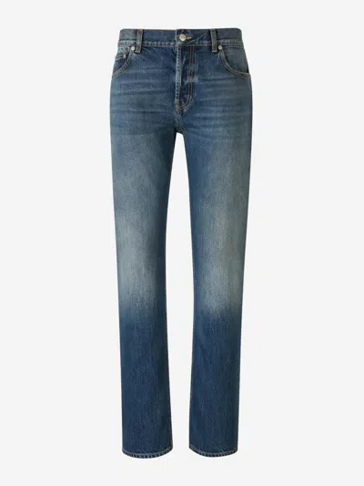 Alexander Mcqueen Alexander Mc Queen Jeans With Logo Detail In Blue