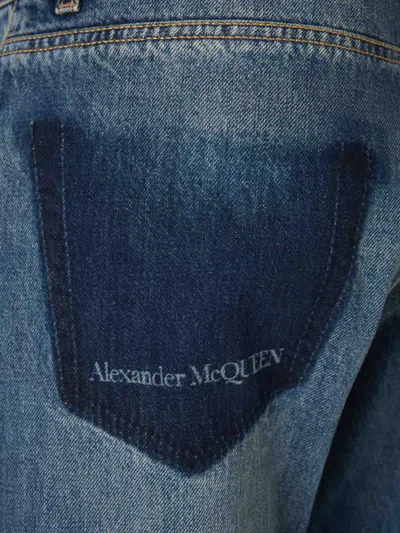 Alexander Mcqueen Alexander Mc Queen Jeans With Logo Detail In Blue