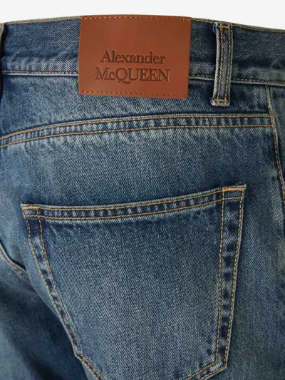 Alexander Mcqueen Alexander Mc Queen Jeans With Logo Detail In Blue
