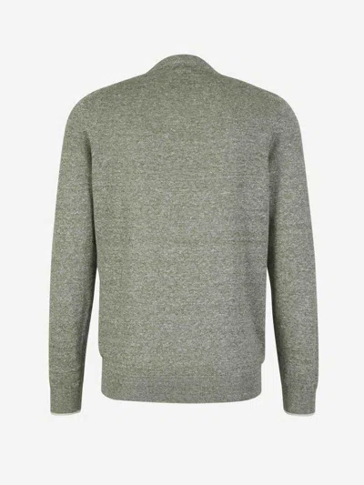 Fedeli Crew Neck Sweater In Green