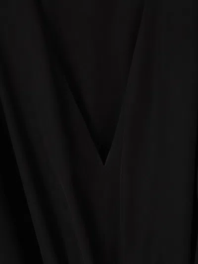 Balenciaga Silk Mini Dress In Black