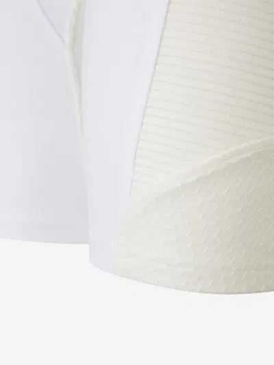 Acne Studios White Paneled Shorts In White
