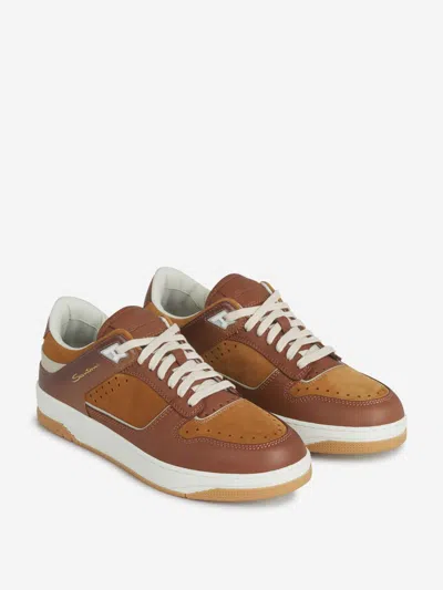 Santoni Laced Sneakers In Multi