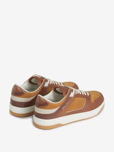Santoni Laced Sneakers In Multi
