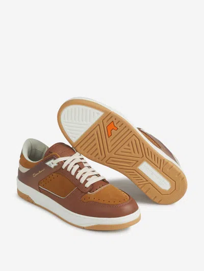 Santoni Laced Sneakers In Multi