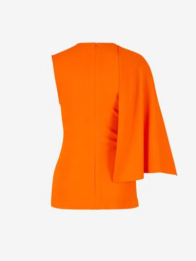 Stella Mccartney Hem Asymmetry Cape Sleeve Top