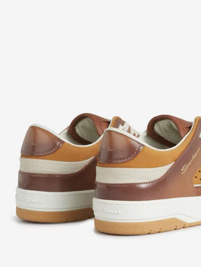 Santoni Laced Sneakers In Multi
