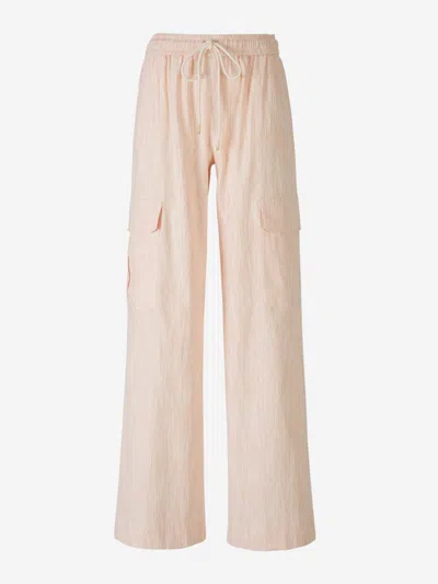 Zimmermann Tranquility Stripe Trousers In Neutral