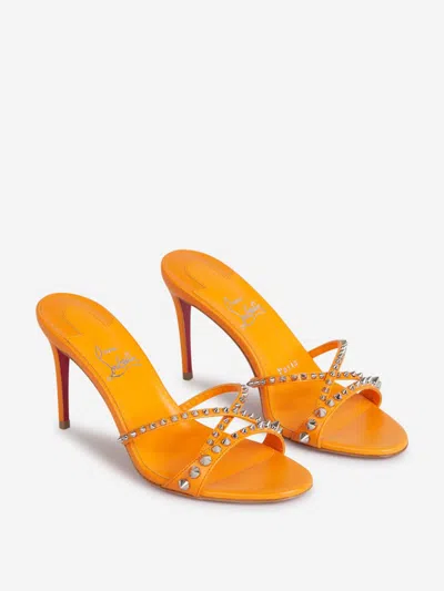 Christian Louboutin Open-toed High-heeled Sandals In Orange