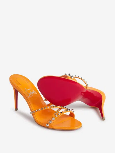 Christian Louboutin Open-toed High-heeled Sandals In Orange