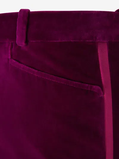 Tom Ford Formal Velvet Pants In Purple