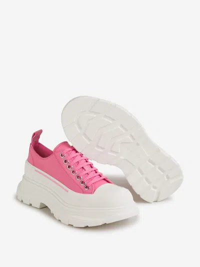 Alexander Mcqueen Smooth Leather Sneakers In Pink