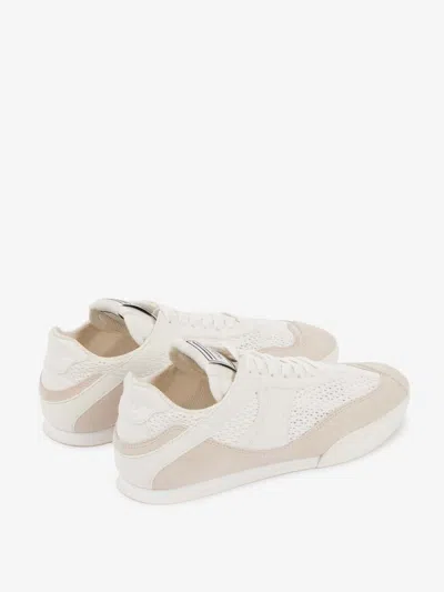 Chloé Womens Chloe Kick Brand-patch Low-top Suede Trainers