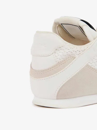 Chloé Womens Chloe Kick Brand-patch Low-top Suede Trainers