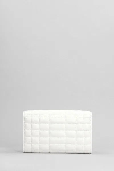 Michael Kors Tribeca Shoulder Bag In White Leather