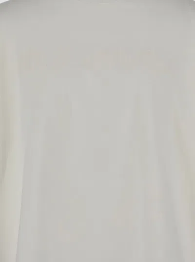 Jil Sander White Crewneck T-shirt With Front Logo Print