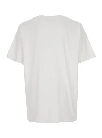 Balmain Printed Cotton T-shirt In White