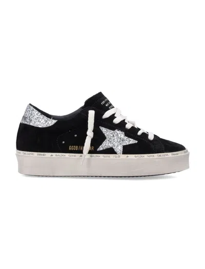 Golden Goose Hi Star Suede Sneakers With Glittered Star And Heel Tab Shoes In Multi