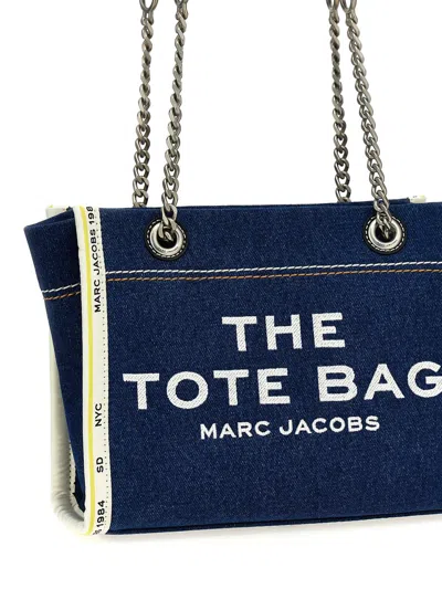 Marc Jacobs The Denim Chain Small Tote Bag Dark Wash