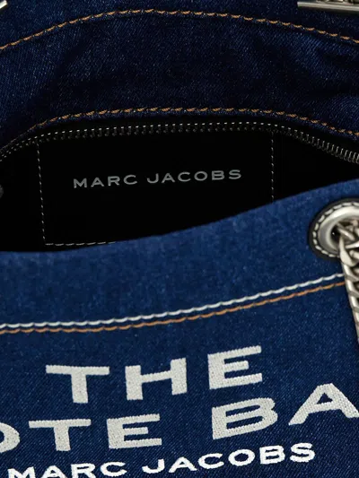 Marc Jacobs The Denim Chain Small Tote Bag Dark Wash