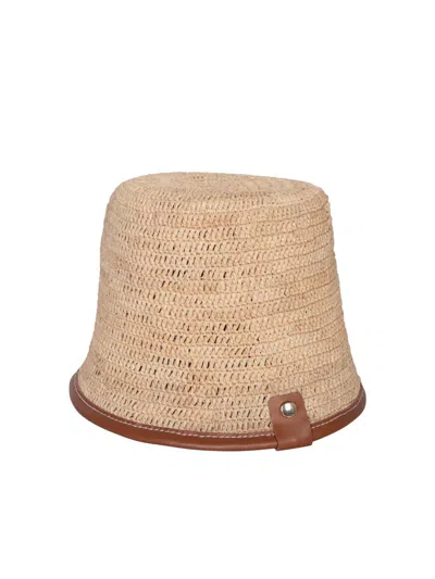 Jacquemus Raffia Hat In Brown