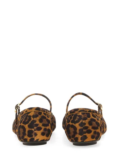 Gianvito Rossi Carla Leopard-print Suede Mary Jane Ballet Flats