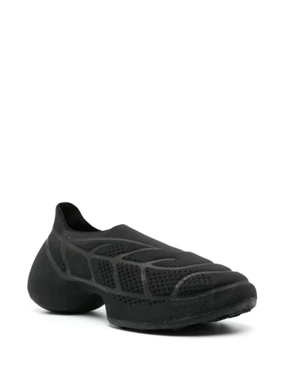 Givenchy Giv Tk-360 Plus Black Stretch-knit Sneakers In Black