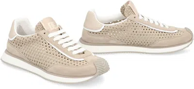 Dolce & Gabbana Leather And Fabric Low-top Sneakers