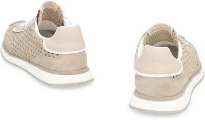 Dolce & Gabbana Leather And Fabric Low-top Sneakers