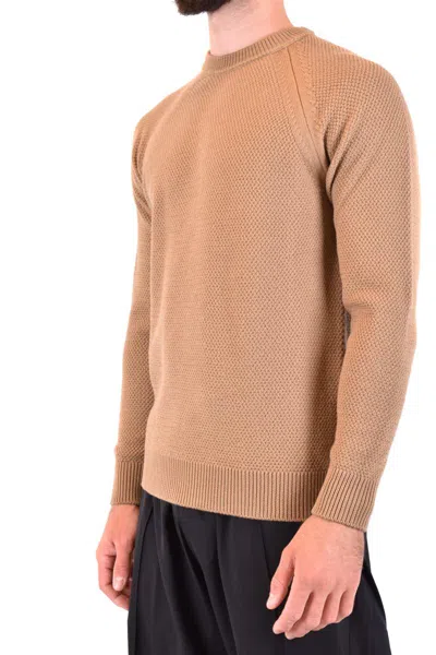 Jacob Cohen Textured Knit Sweater With Classic Crew Neckline In Multi
