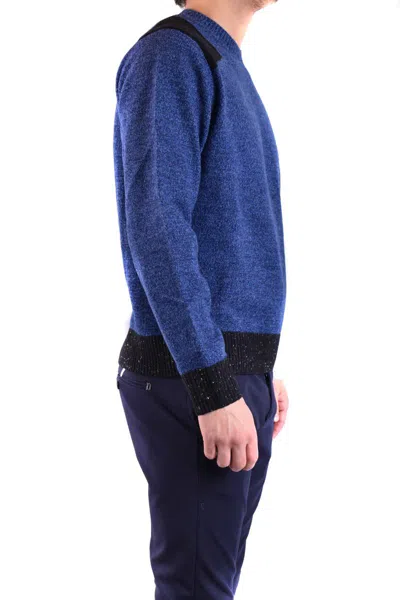 Neil Barrett Colour-block Intarsia-knit Jumper In Blue