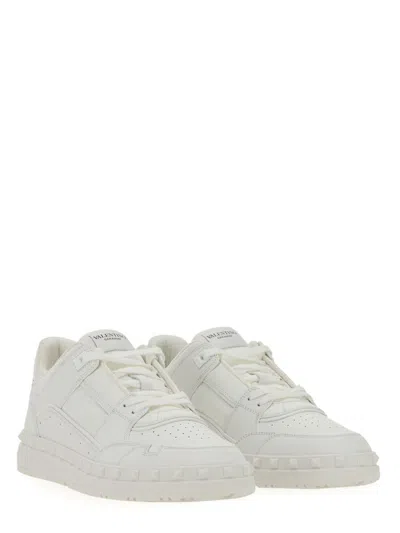 Valentino Leather Freedots Sneakers Studded Detailing