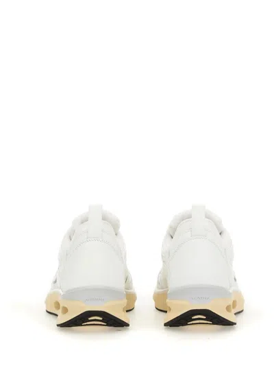 Valentino White Leather And Fabric Vlogo Easyjog Sneakers