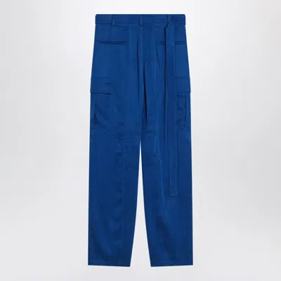 Ferragamo Essential Cargo Pants In Blue