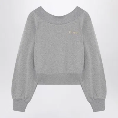 Attico Cut-out Cropped Sweatshirt