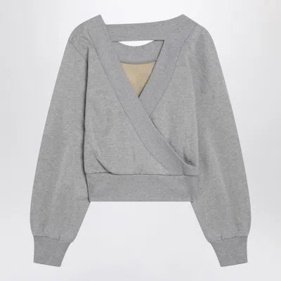 Attico Cut-out Cropped Sweatshirt