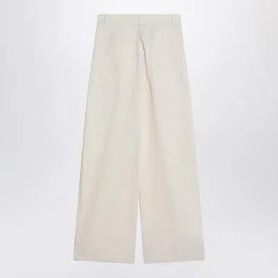 Mark Kenly Domino Tan Mkdt Studio Wide Écru Trousers In