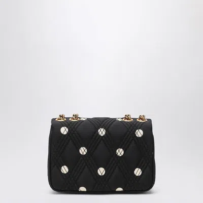 Valentino Garavani Quiltie 67 Bag With Ivory Polka Dots