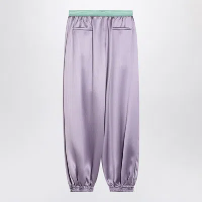 Valentino Garavani Wide Lilac Pants In Purple