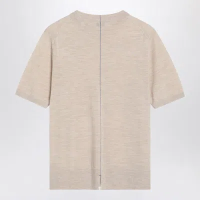 Burberry Beige Wool Sweater In Neutral