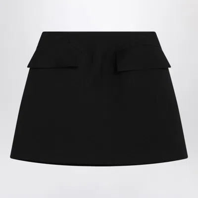 Alexander Mcqueen Mini Skirt In Black
