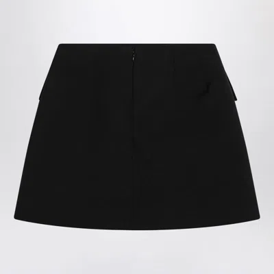Alexander Mcqueen Mini Skirt In Black