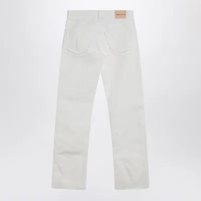 Alexander Mcqueen Alexander Mc Queen White Denim Trousers In White
