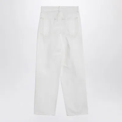 Agolde White Jeans In Regenerated Denim