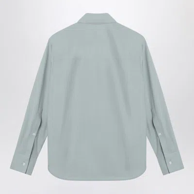 Loulou Studio Gray Fog Shirt In Cotton
