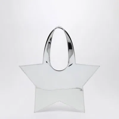 Coperni Mini Star Mirrored Silver Tote Bag