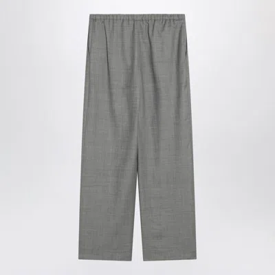 Loulou Studio Gray Wide Pants With Drawstring In Gray