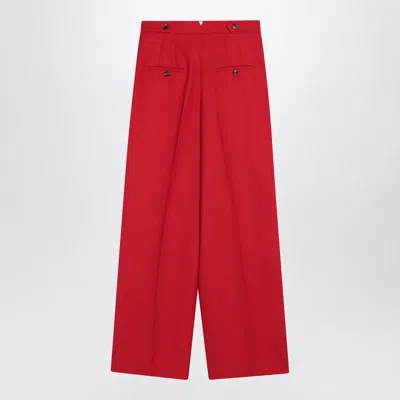Ami Alexandre Mattiussi Ami Paris Wide-leg Trousers In Red